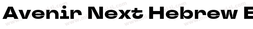 Avenir Next Hebrew ExtraBold Itali字体转换